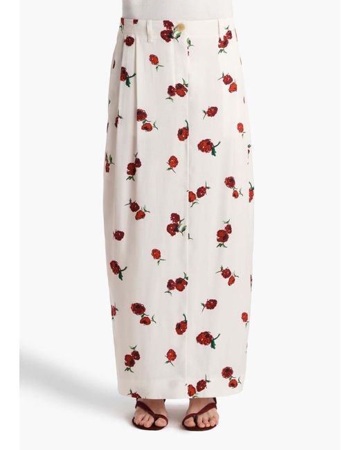 Khaite Pink Lucian Skirt