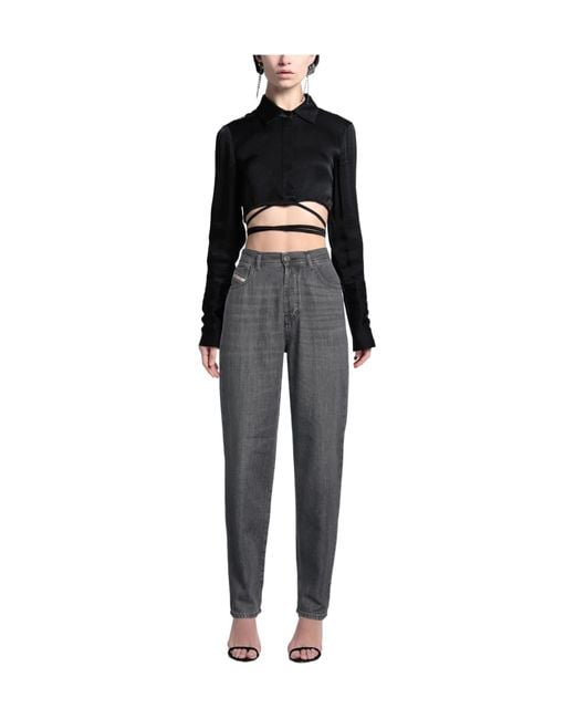 DIESEL Gray Denim Trousers