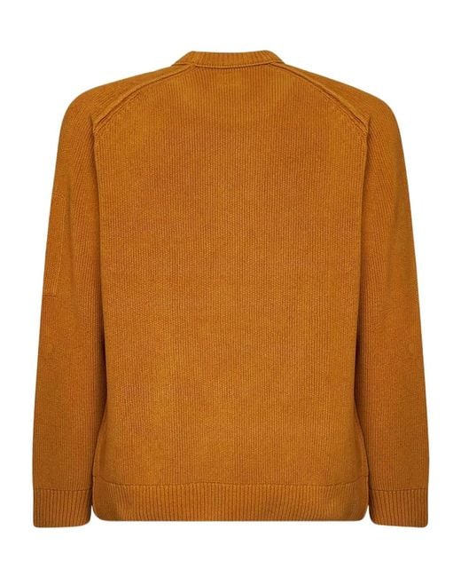 C P Company Brown Long-Sleeved Pullover for men