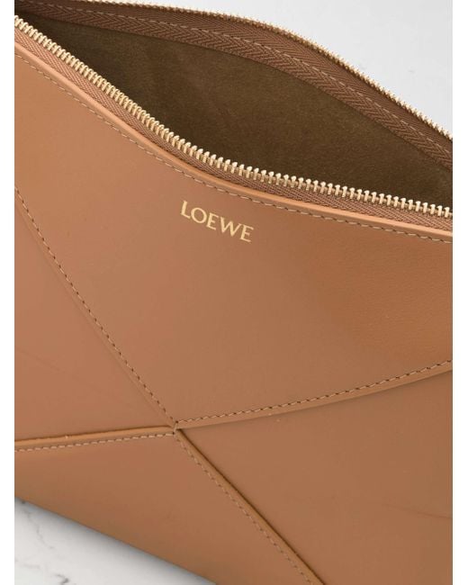 Loewe Brown Puzzle Fold Pouch