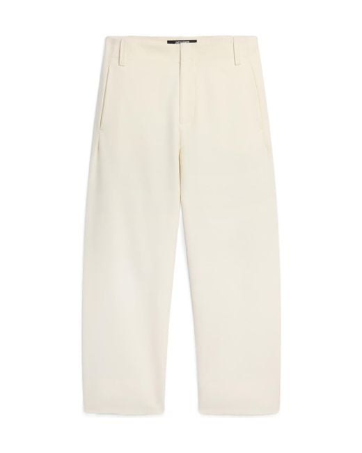 Jacquemus White Le Marino Straight Leg Trousers for men