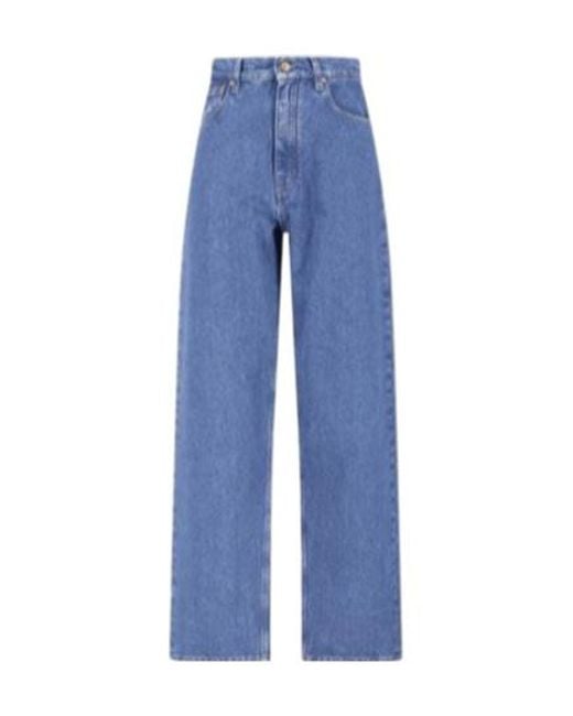 Jil Sander Blue Straight-Leg Jeans