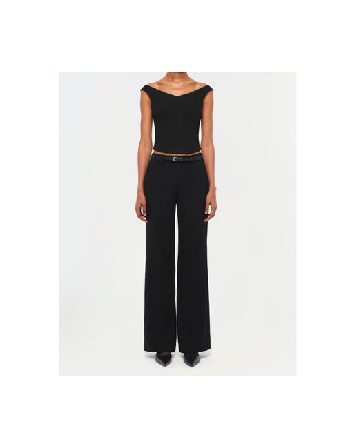 Jonathan Simkhai Black Ansel Trousers