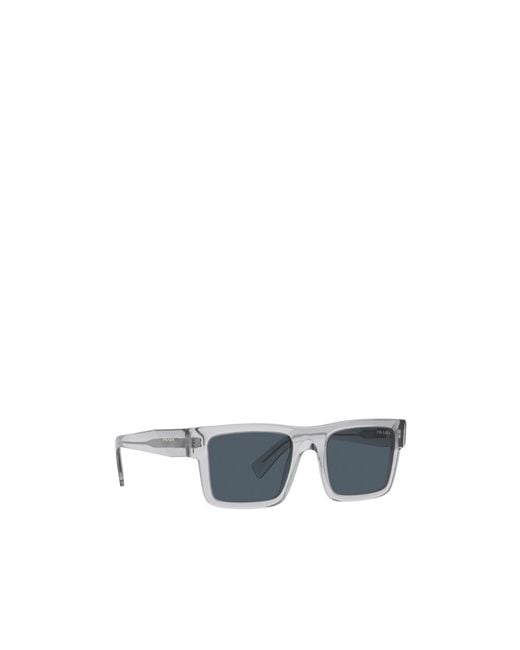 Prada Blue Eyewear Square Frame Sunglasses for men