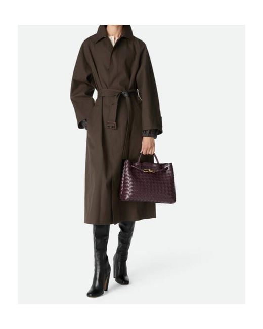 Bottega Veneta Purple Andiamo Medium Shoulder Bag