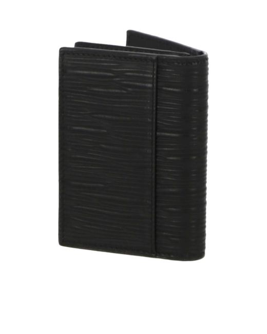 Montblanc Black Logo-Stud Leather Wallet for men