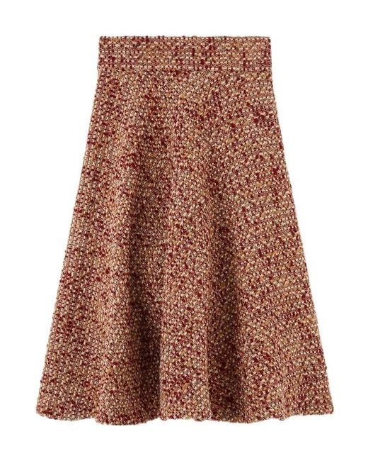 Loro Piana Brown Amely Skirt