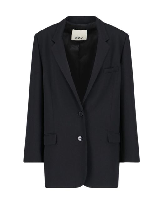 Isabel Marant Black Single Breasted Tailored Blazer