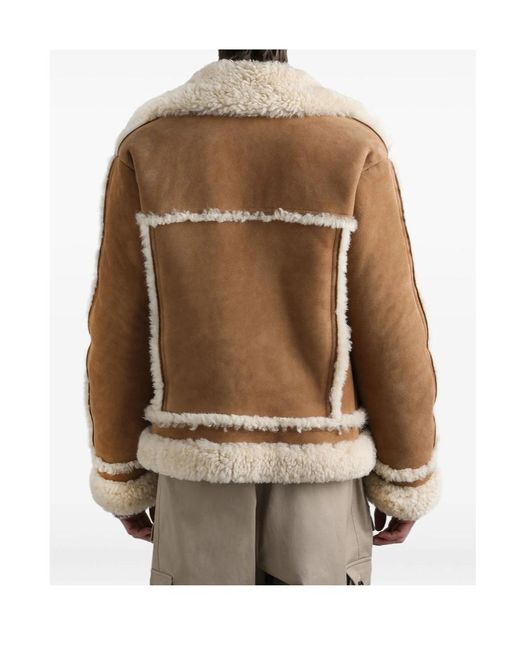 Dolce & Gabbana Brown Suede Shearling Jacket for men
