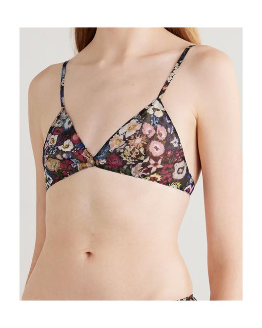 Khaite Black Patterned Bra