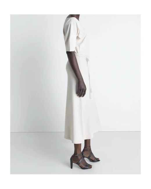 Lemaire White Short Sleeve Off Shoulder Dress