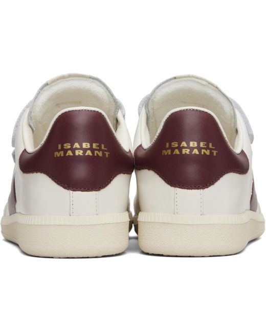 Isabel Marant White Beth Gb Three-Strap Calfskin Sneakers
