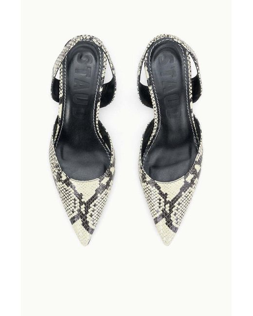 Staud White Sebastian High-Heeled Sandals