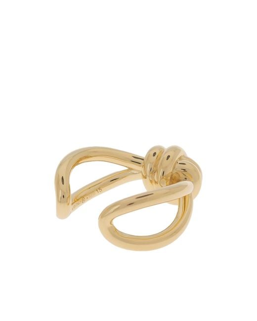 Bottega Veneta Metallic Knot Ring
