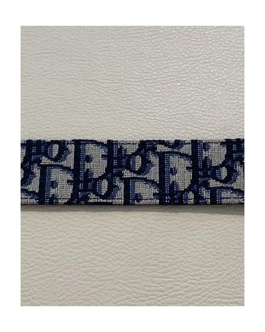 Dior White Homme Logo Buckle Belt for men