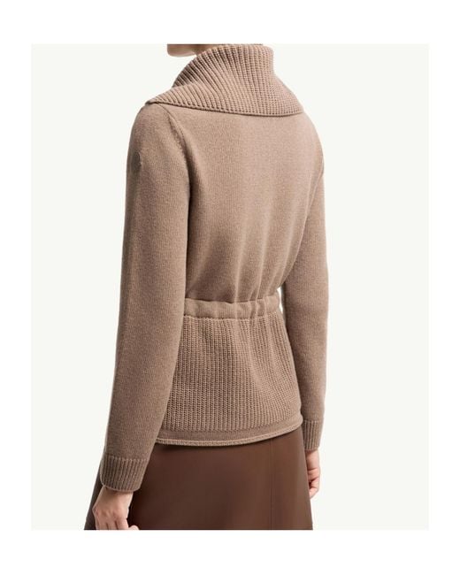 Moncler Natural Padded Zip-Up Cardigan