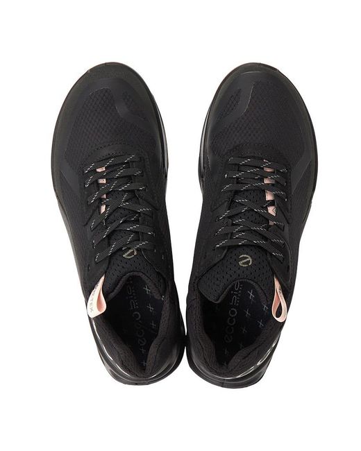 Ecco Black Round Toe Sneakers