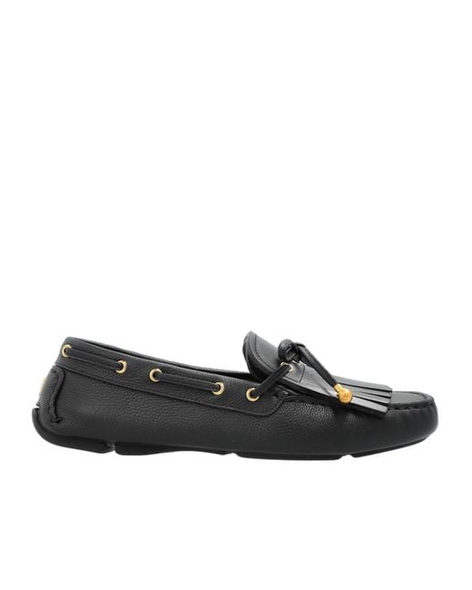 Jimmy Choo Black Bow Detailed Flat Loafers