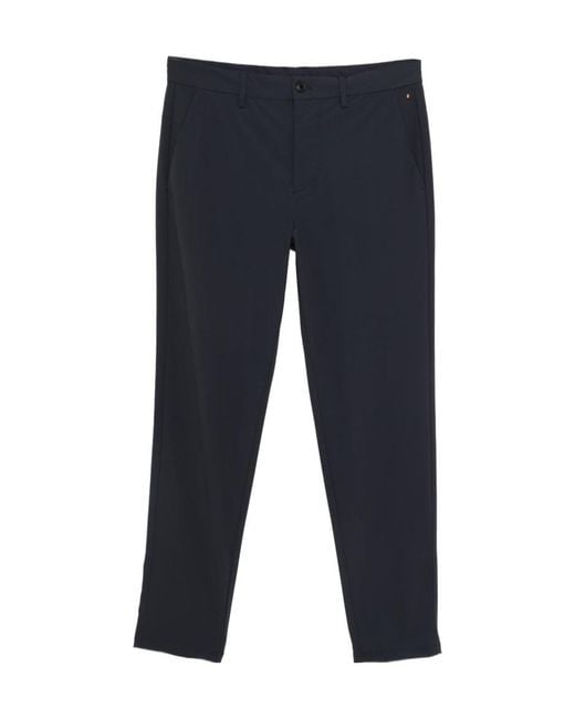 Save The Duck Blue Casual Pants With Belt Loops for men