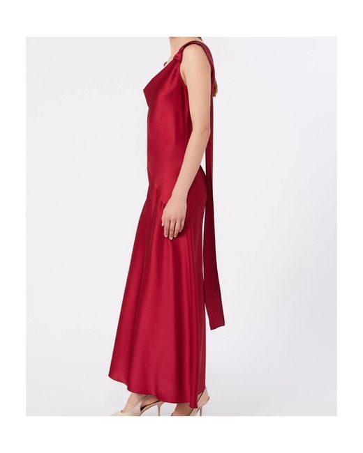 Max Mara Red Sleeveless Dress