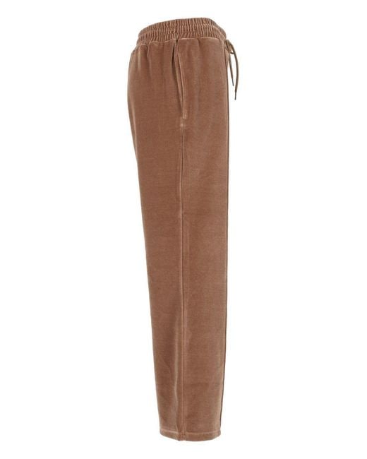 Céline Brown Drawstring Casual Pants