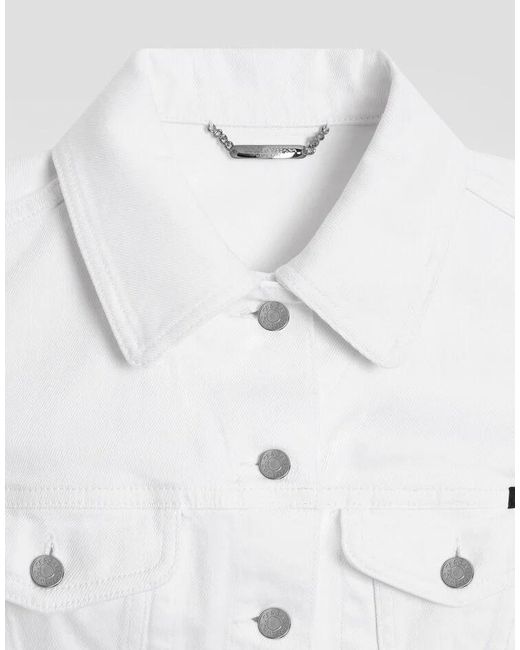 Dolce & Gabbana White Denim Jacket