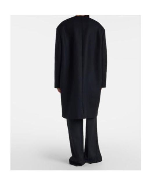 Calvin Klein Black Cora Wool And Cashmere Coat