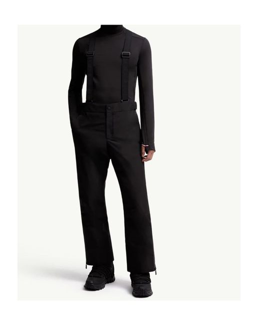 Moncler Black Grenoble Side Zipped Ski Pants for men