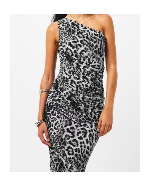Norma Kamali White One Shoulder Dress