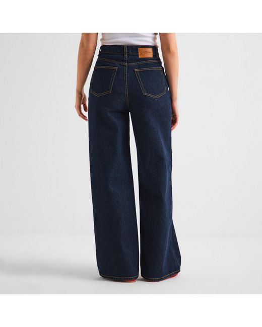 Ganni Blue Wide Leg Jeans