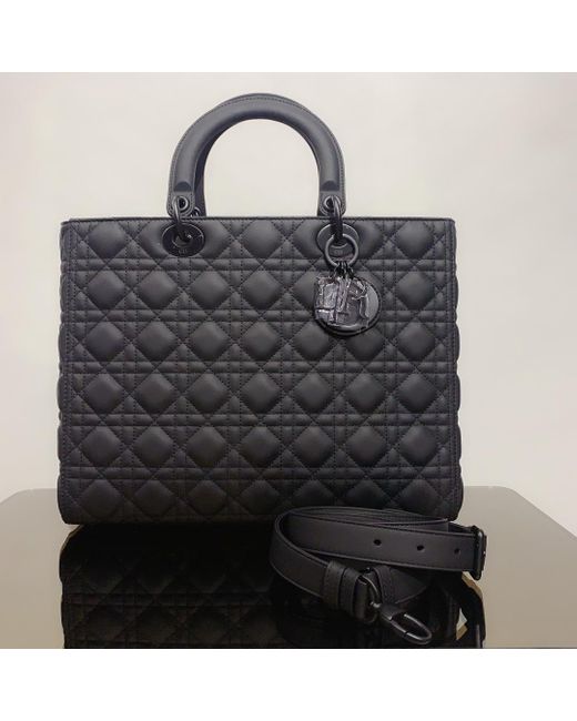 Dior Black Large Lady Bag