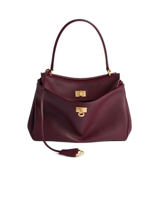 Balenciaga Purple Rodeo Small Top Handle Bag