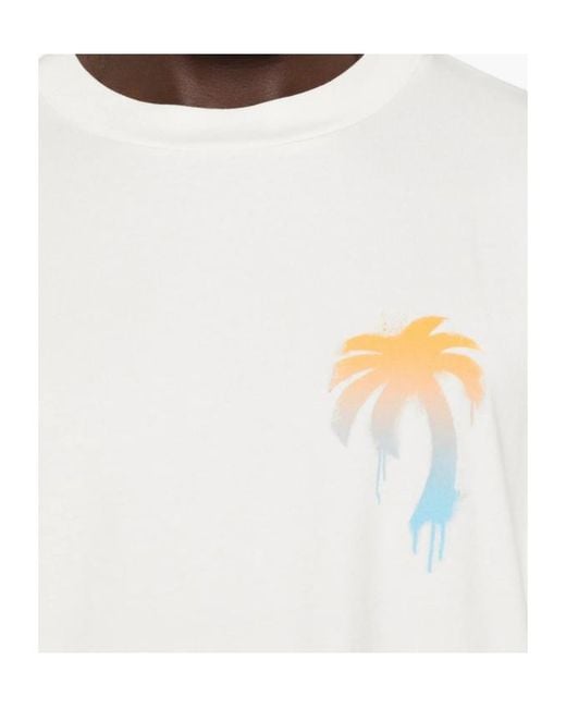 Palm Angels White I Love Pa Oversize T-Shirt for men