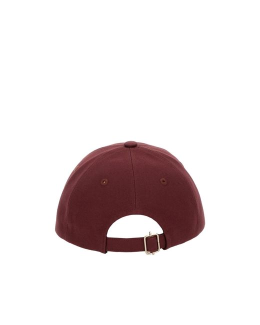 A.P.C. Red Lunar New Year Charlie Logo Cap for men