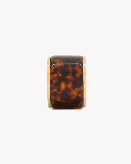 Saint Laurent Multicolor Tortoiseshell Bangle