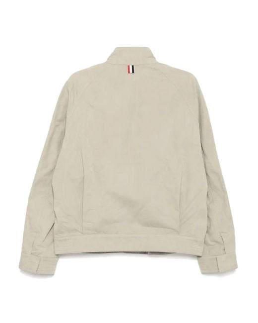 Thom Browne Natural Long-Sleeved Casual Jacket for men