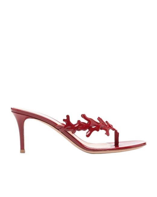 Gianvito Rossi Pink Ocean Slip-On Thong Sandals