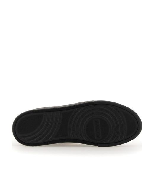 Bally Black Round-Toe Lace-Up Sneakers for men