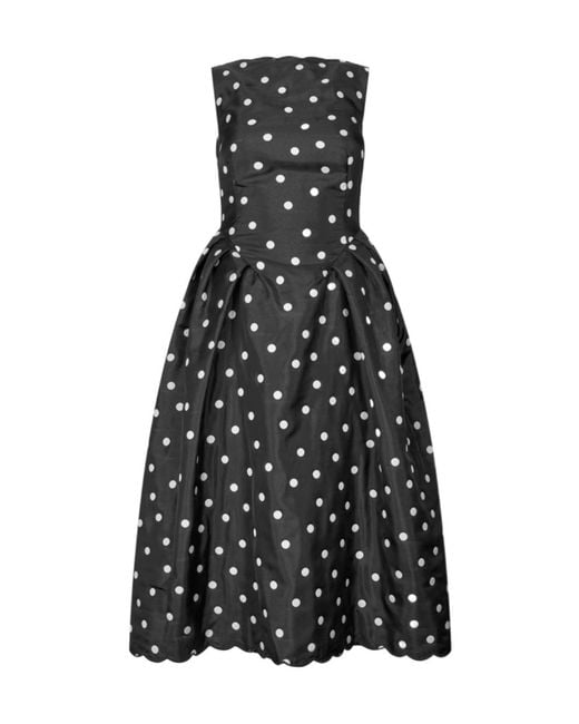 Stine Goya Black Volum A Line Dress