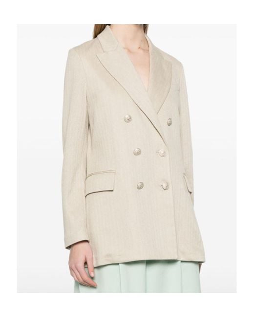 Circolo 1901 Natural Long Sleeve Blazer