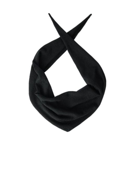 Lemaire Black Triangular Scarf for men