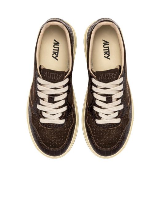 Autry Black Medalist Low Sneakers