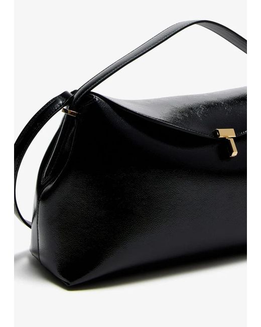 Totême Black Totême T-Buckled Top Handle Bag