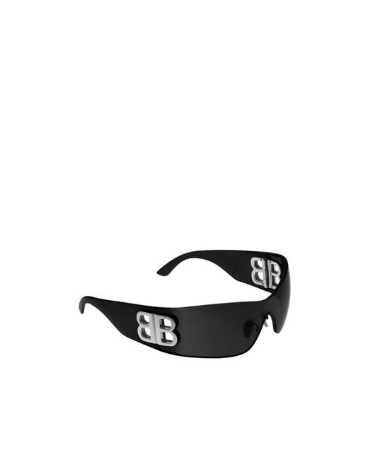 Balenciaga Black Eyewear Bossy Mask Frame Sunglasses