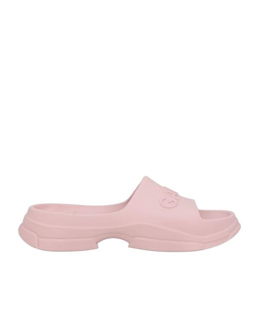 Ganni Pink Rubber Slippers