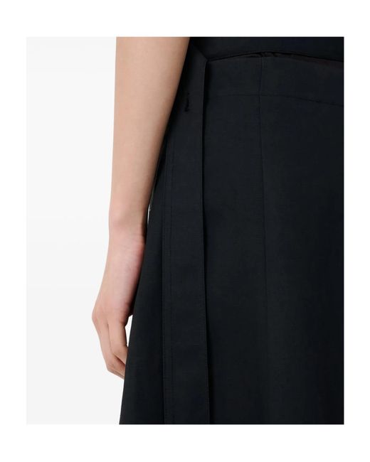 Studio Nicholson Black Belted Wrap Skirt