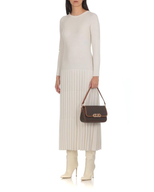 MICHAEL Michael Kors Brown Parker Medium Logo Shoulder Bag