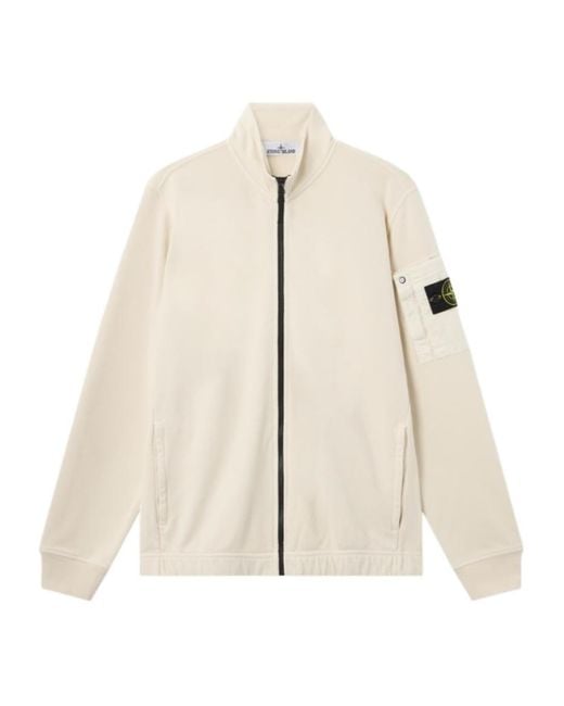 Stone Island Natural S0410 Zip Sweatshirt for men