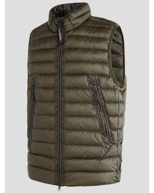 C P Company Green Sleeveless Vest for men