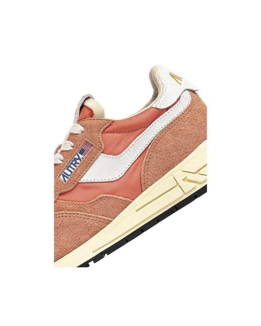 Autry Pink Retro Runner Sneakers